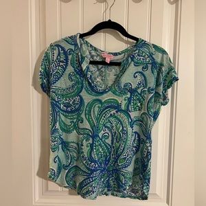 Lilly Pulitzer Duvall Top size small. Flowy fit.
